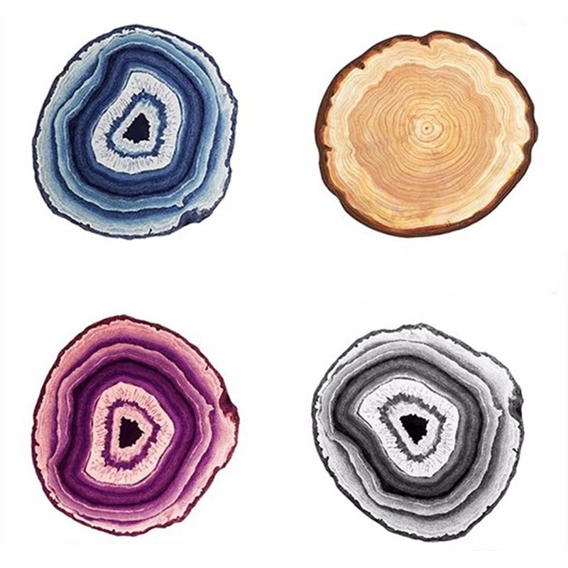 Nouveauté de couleur mixte de tapis d'intérieur moderne polyester 3d tapis de soins faciles à imprimer pour décoration de la maison