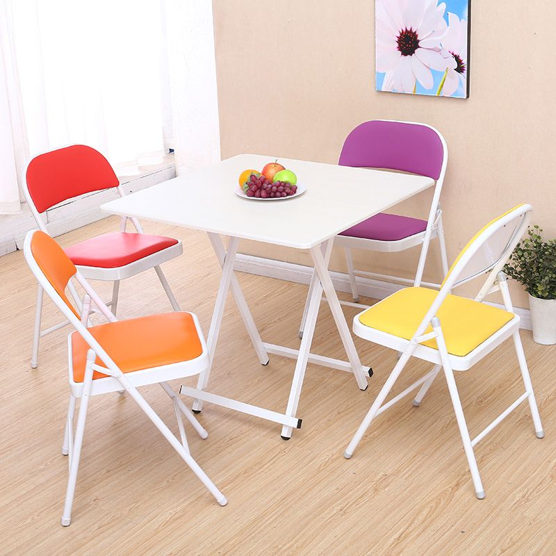 Modern Style Side Chair Open Back Folding Indoor Dining Chair
