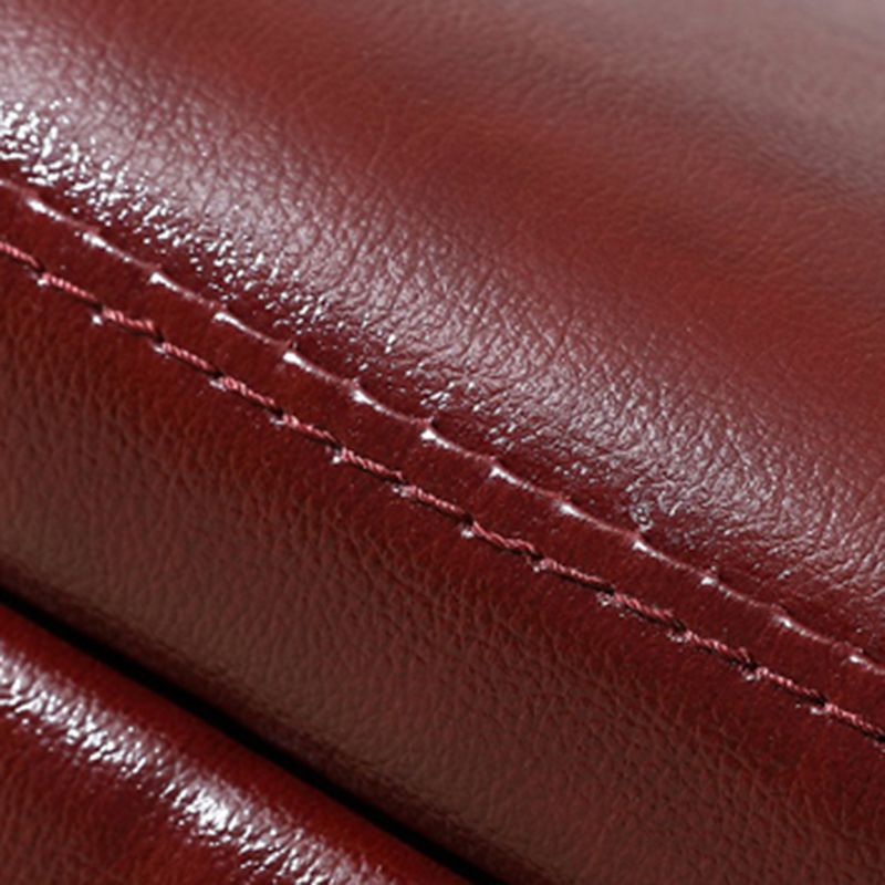 Modern Tufted Ottoman Plain Water Resistant Stain Resistant Leather Ottoman with Storage