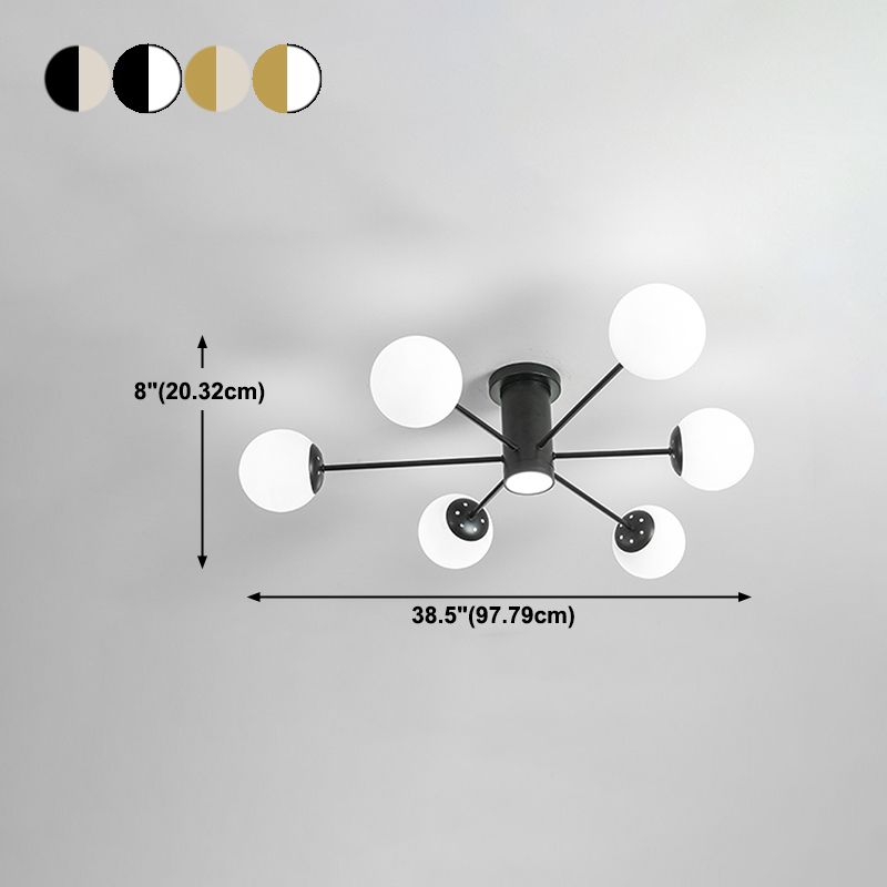 Sottocello semifulò a forma di vetro a forma di vetro a forma di vetro soffitto a mano nordica