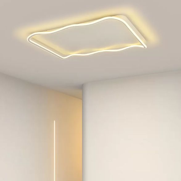 1-Licht geometrische moderne Flush-Leuchte LED Metall Deckenleuchte für Schlafzimmer