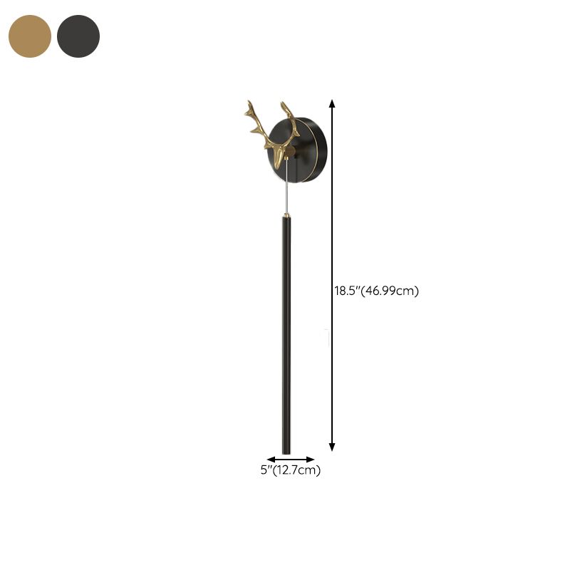 Modern Metal Wall Sconce LED Geometric Shape Wall Light with Acrylic Shade for Bedroom