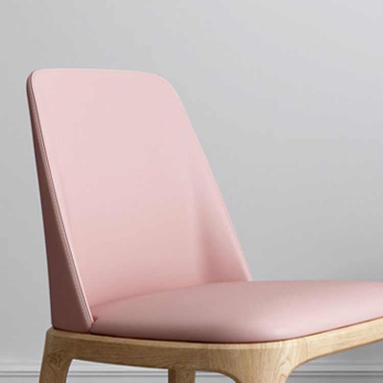Sillas de comedor estilo moderno Sillas de cocina sin brazos con patas de madera