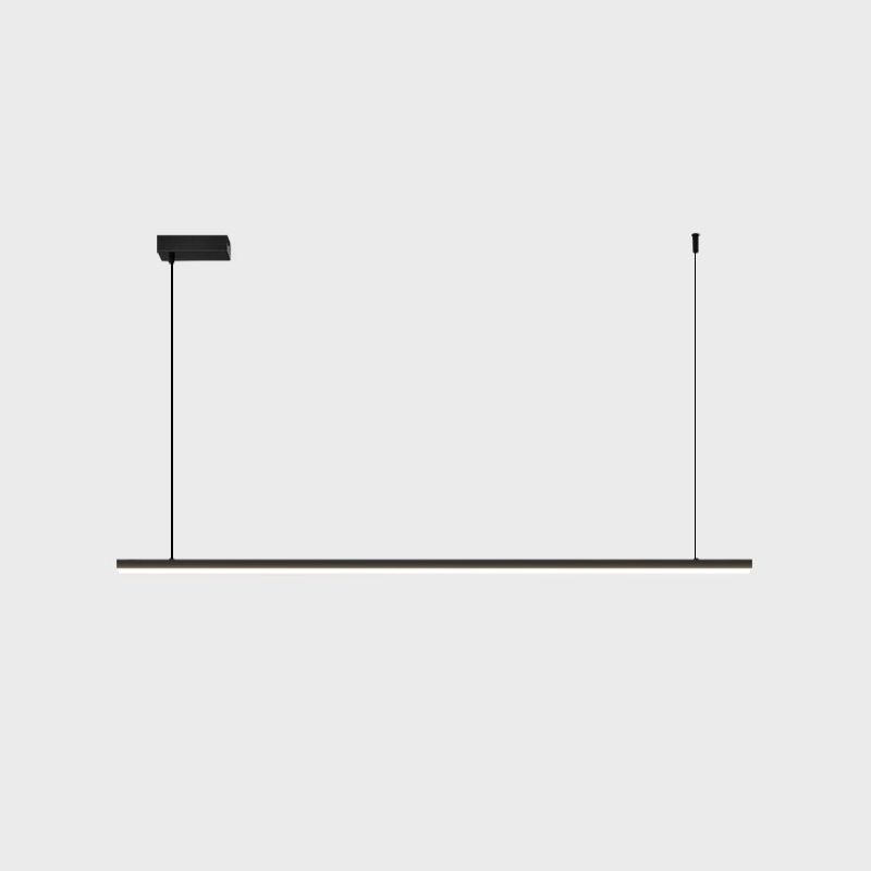 Contemporary Hanging Light Linear Metal Island Light Fixture for Dining Room