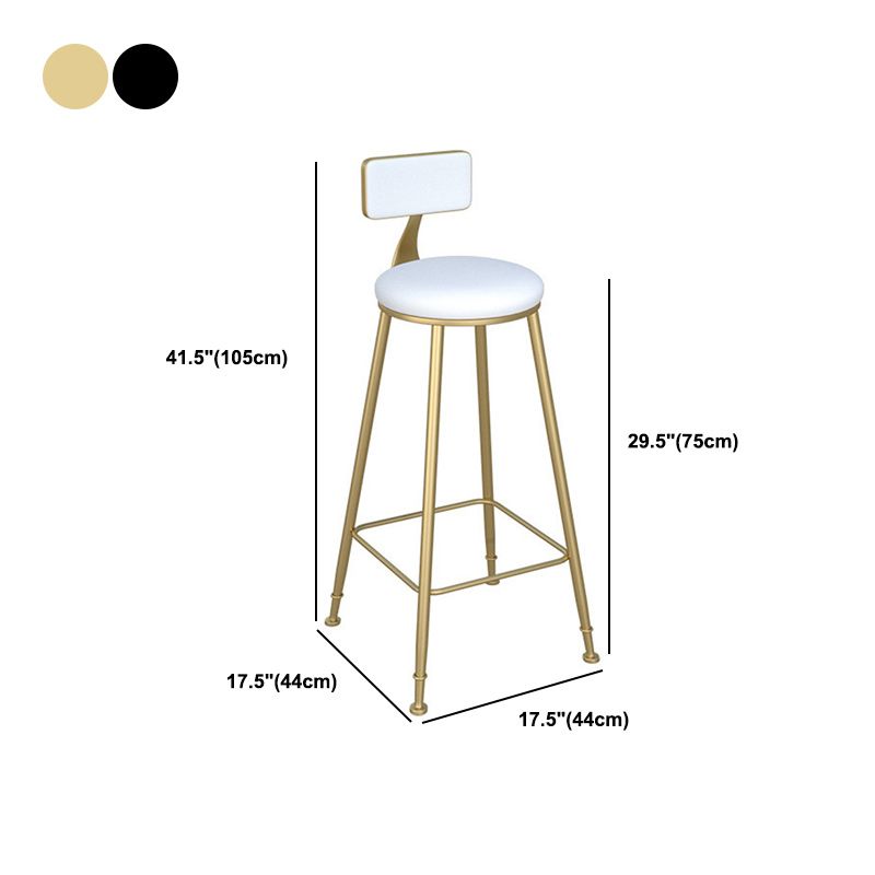Glam Style 1/2/3 Pieces Bar Table Set Rectangle Stone Bar Table with Metal High Stools