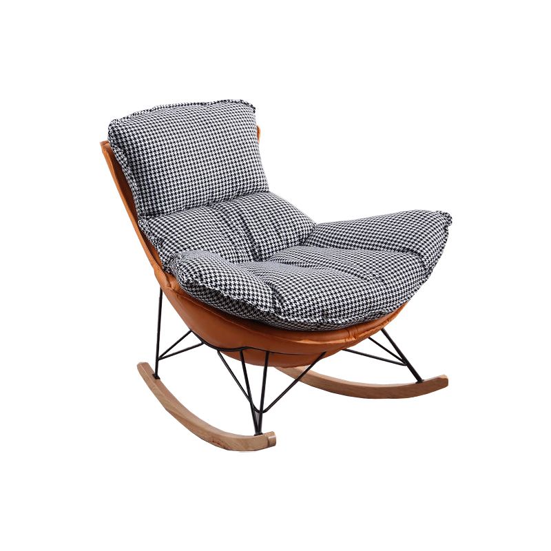 Upholstered Rocker Chair Living Room Rocking Chair with Padded Seat