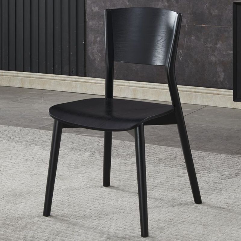 Industrial Style Dining Chair Solid Wood Open Back Armless chair