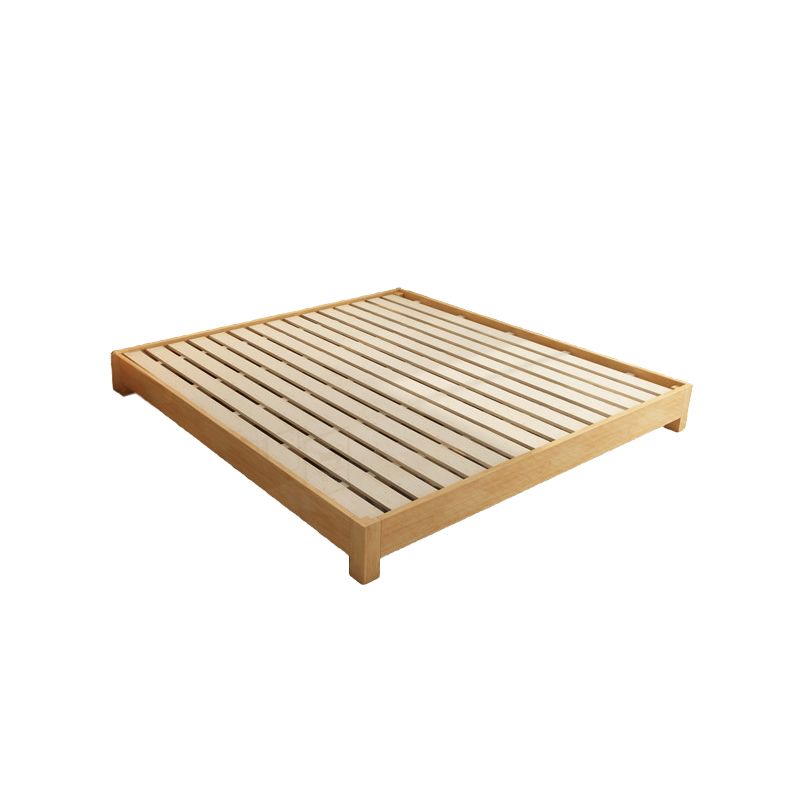 Contemporary 9.45 " Tall Solid Color Wood Platform Bed Frame