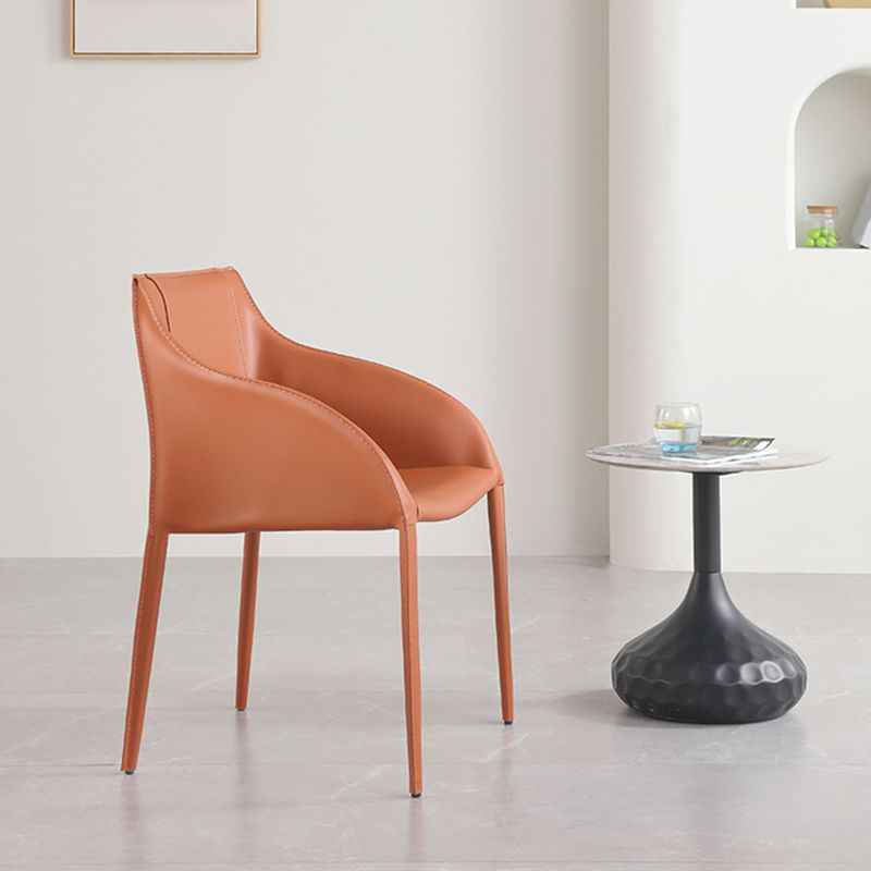 Contemporary Faux Leather Arm Chair Indoor Upholstered Chair