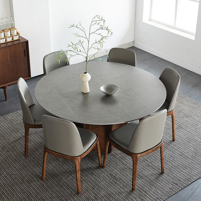 Modern Dining Table Round Sintered Stone Table for Restaurant