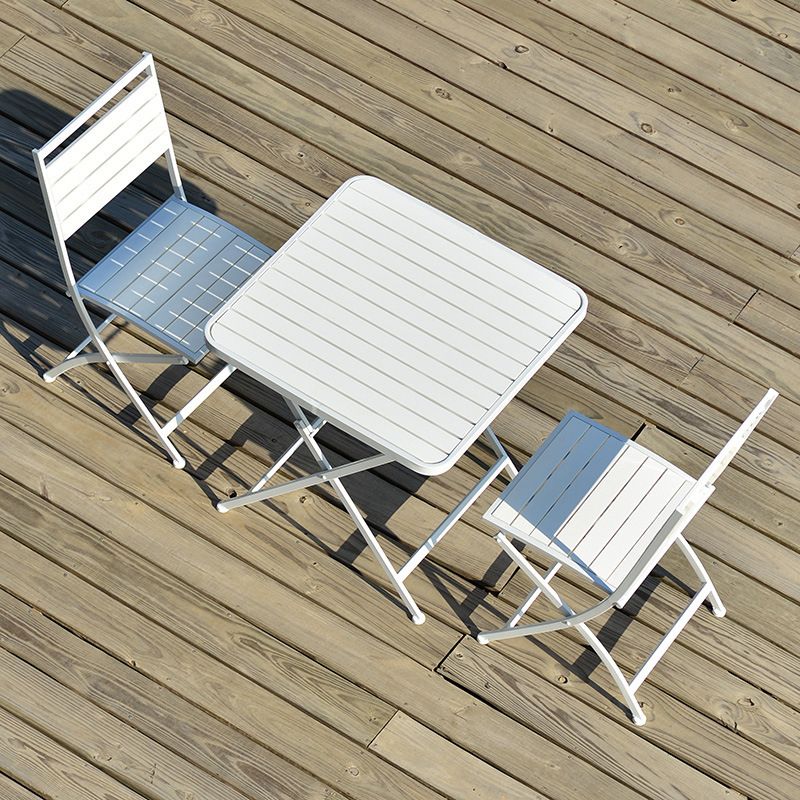 Modern 1/3 Pieces Metal Dining Set Reclaimed Wood Dining Table Set
