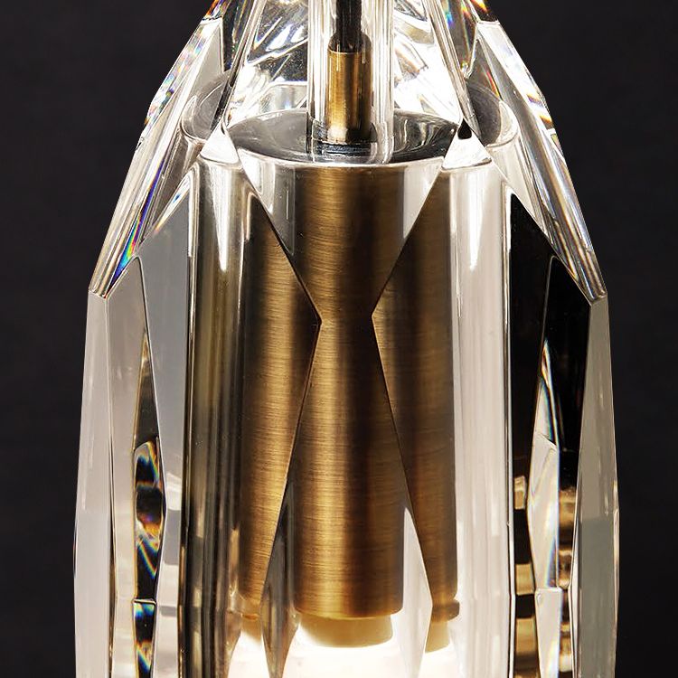 Crystal Gold LED -wandlamp in moderne luxe stijl koperen hangende wandkandelaar voor binnenruimtes