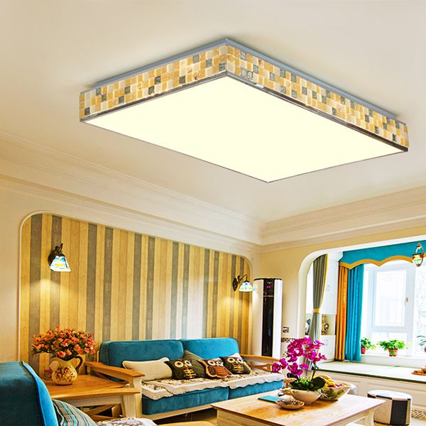 18"/35.5" W Cube Ceiling Fixture Retro Style Mosaic Glass 1 Bulb Flush Mount Ceiling Light in Beige