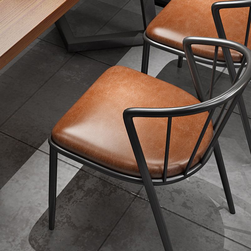 Industrial Dining Set 1/3/5 Pcs Solid Wood Top Dining Table with Upholstered Chairs