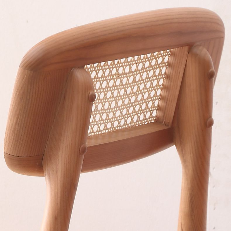 Contemporary Wood Kitchen Dining Side Chair Open Back Dining Side Chair