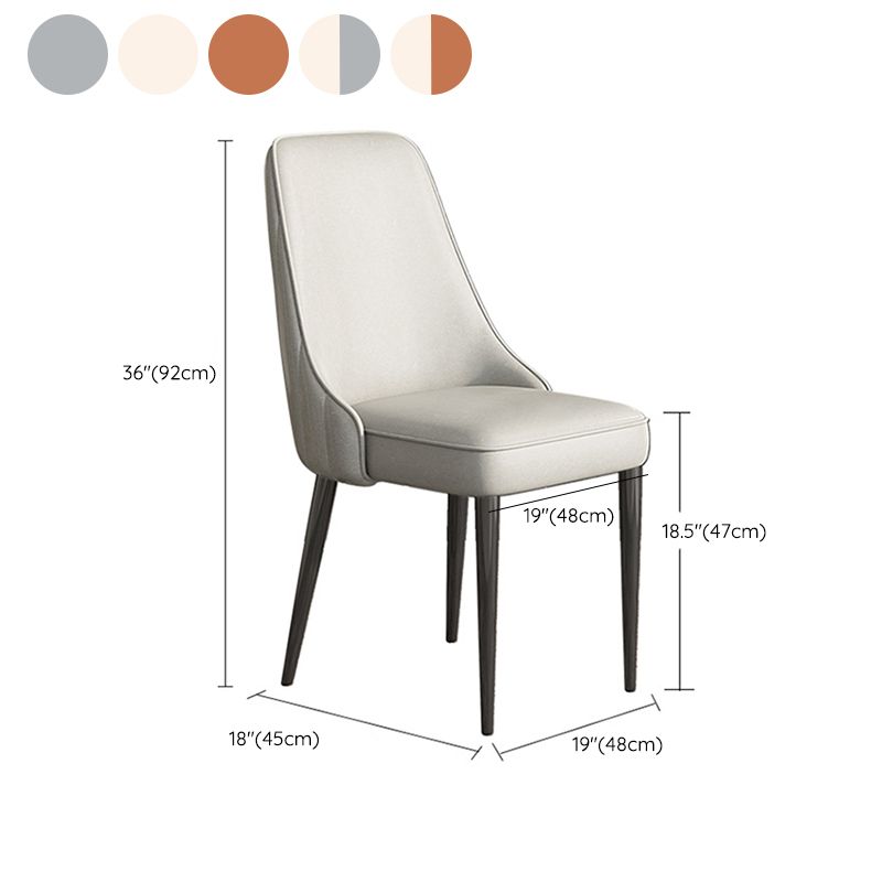 Glam Dining and Accent Chairs Indoor Parsons Curved Side Chair