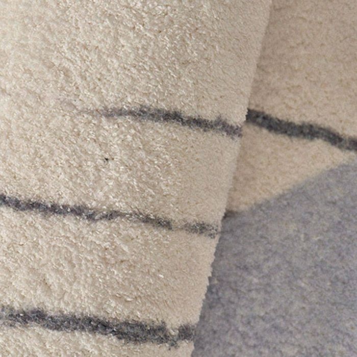 Apricot Abstract Indoor Carpet Polyester Minimalist Rug Anti-Split for Home Decoration