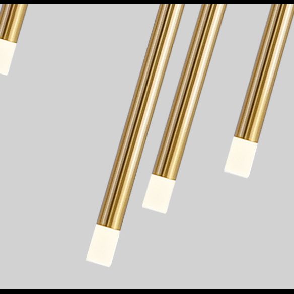 Lampada a sospensione di semplicità a forma di bastoncino a forma di metallo per scale a chiocciola