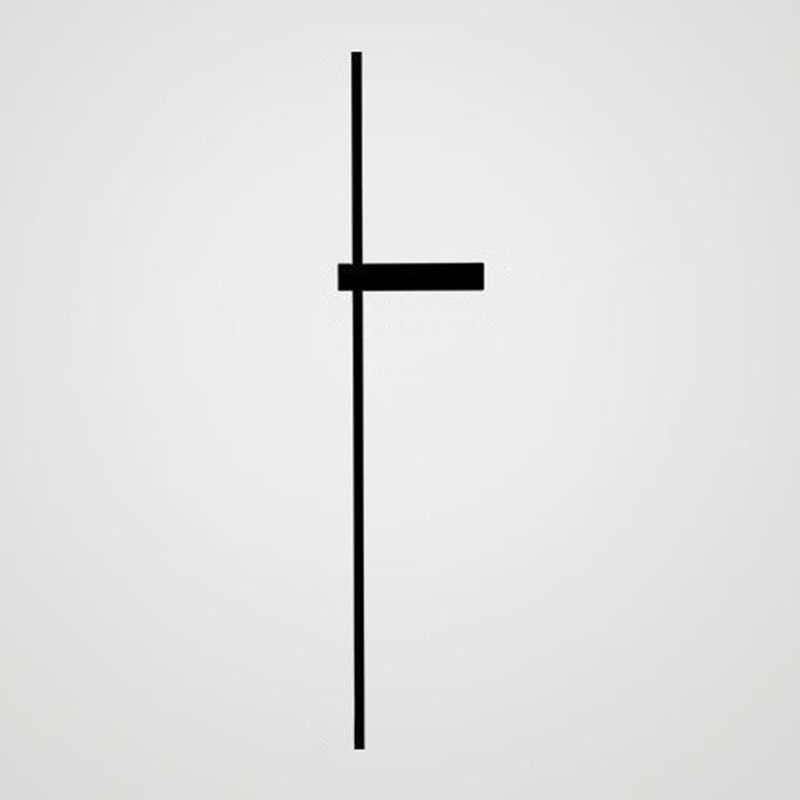 Moderne Wandleuchte minimalistische gerade LED -Wandleuchten mit Aluminium für Schlafzimmer