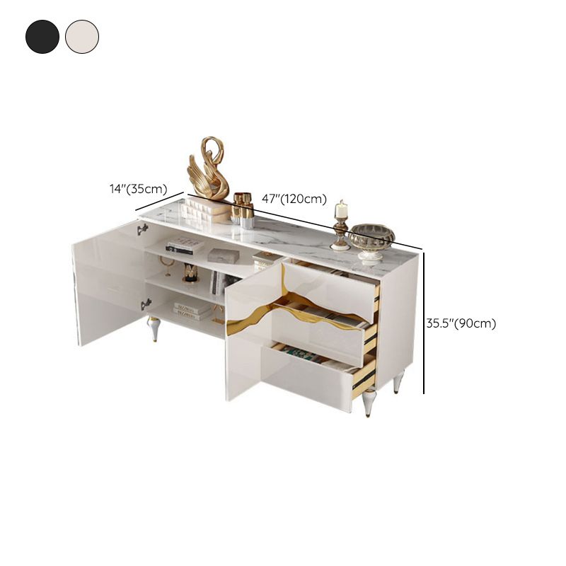 13.65-inch Width Classic Glam Storage Chest Stone Storage Chest Dresser