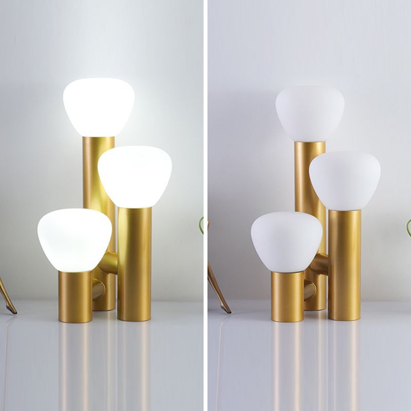 Geometry Table Lamps Modern Style Metal 3-Light Table Lights for Bedroom