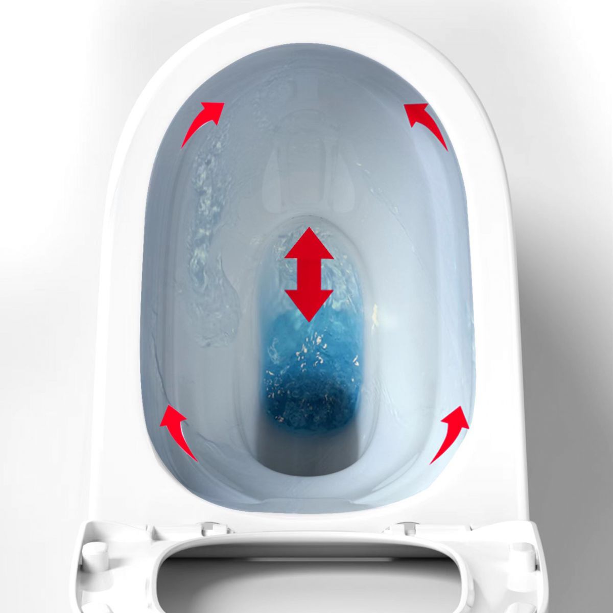 Modern Skirted Flush Toilet Ceramic Elong Floor Mount One-Piece Toilet