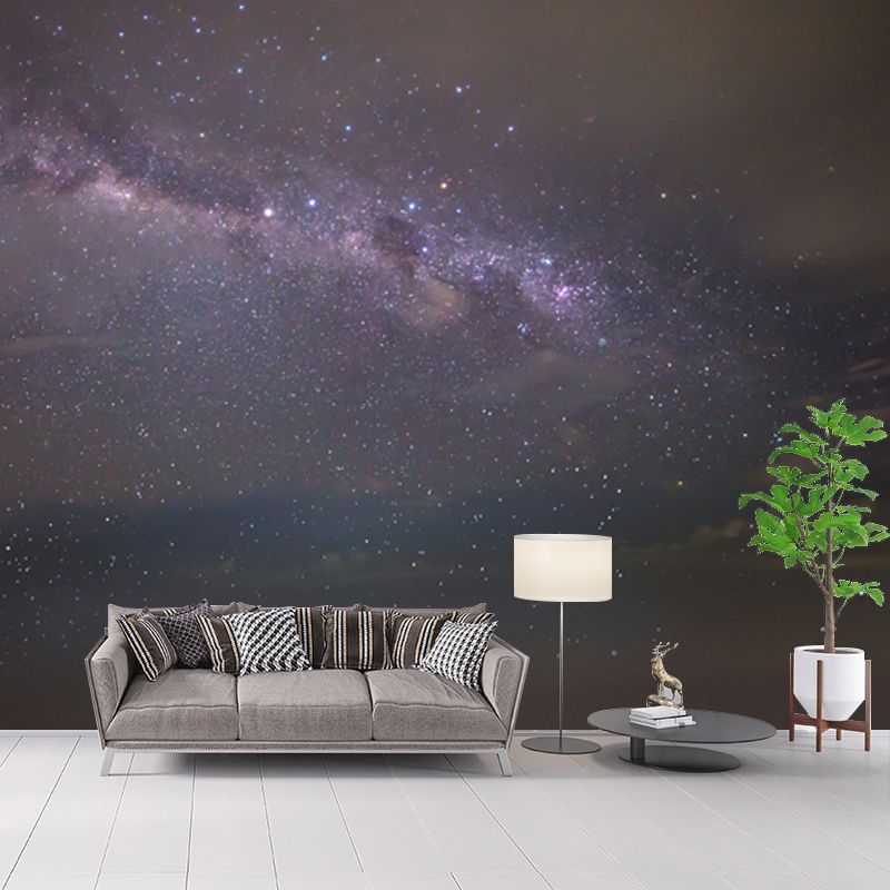 Sparkling Stars Mural Wallpaper for Bedroom Milky Way Wall Decor, Customized Print