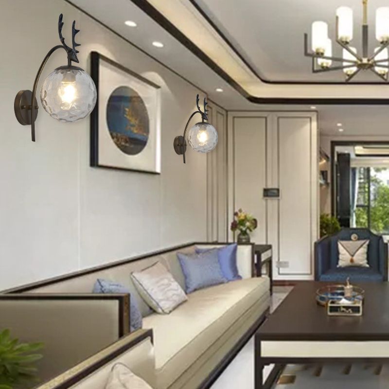 Modern Wall Sconce Lighting Glass 1 Light Wall Lighting Fixtures for Dining Room