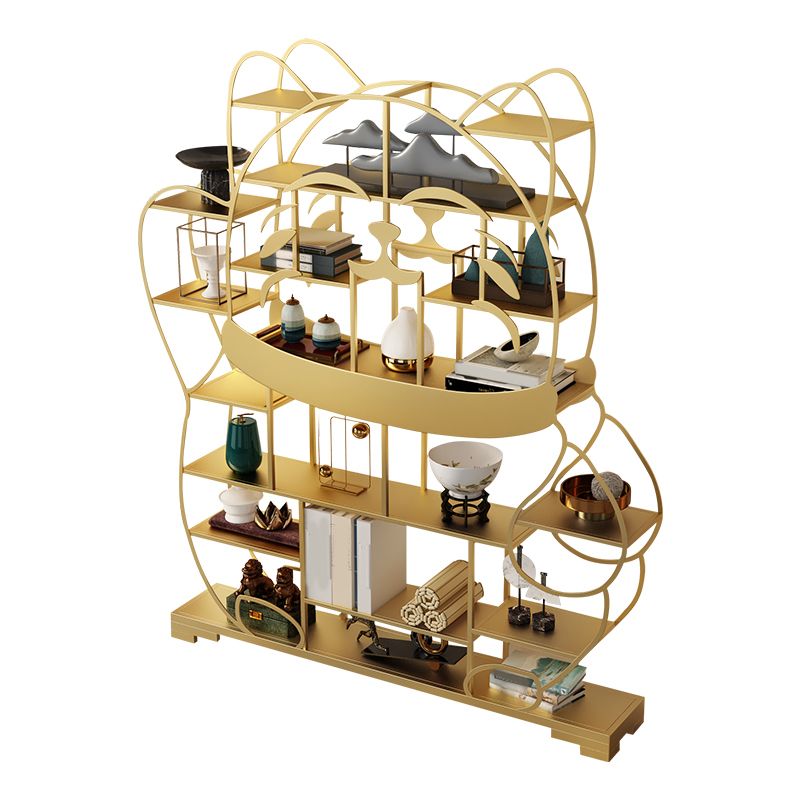 Glam Shelves Included Bookcase Standard Open Back Metal Bookshelf