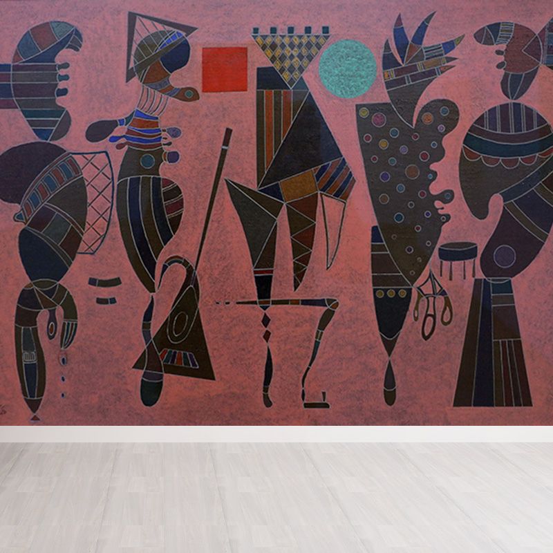 Contemporary Kandinsky Painting Mural Pastel Color Abstract Wall Art for Family Room