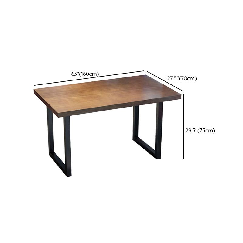 Brown Solid Wood Furniture with Chairs 1/2/3/5 Pcs Industrial Dinette Set