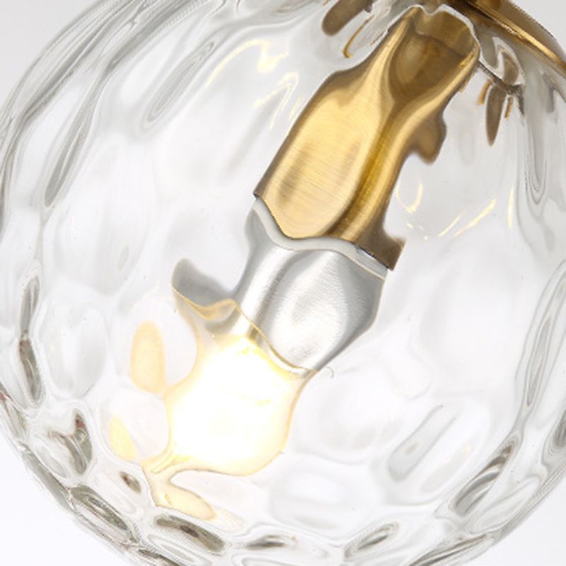 Modern Style LED Pendant Light Minimalism Glass Hanging Light for Dinning Room