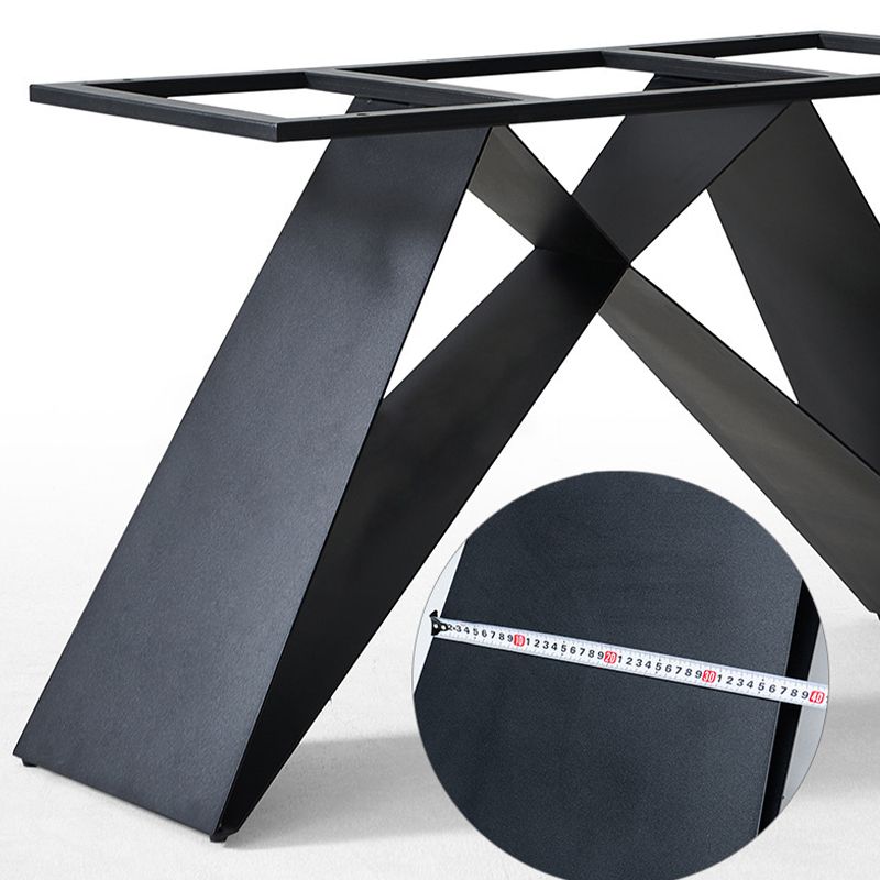 Contemporary 1/2/5/7 Pieces Dining Set Rectangle Sintered Stone Dining Table Set