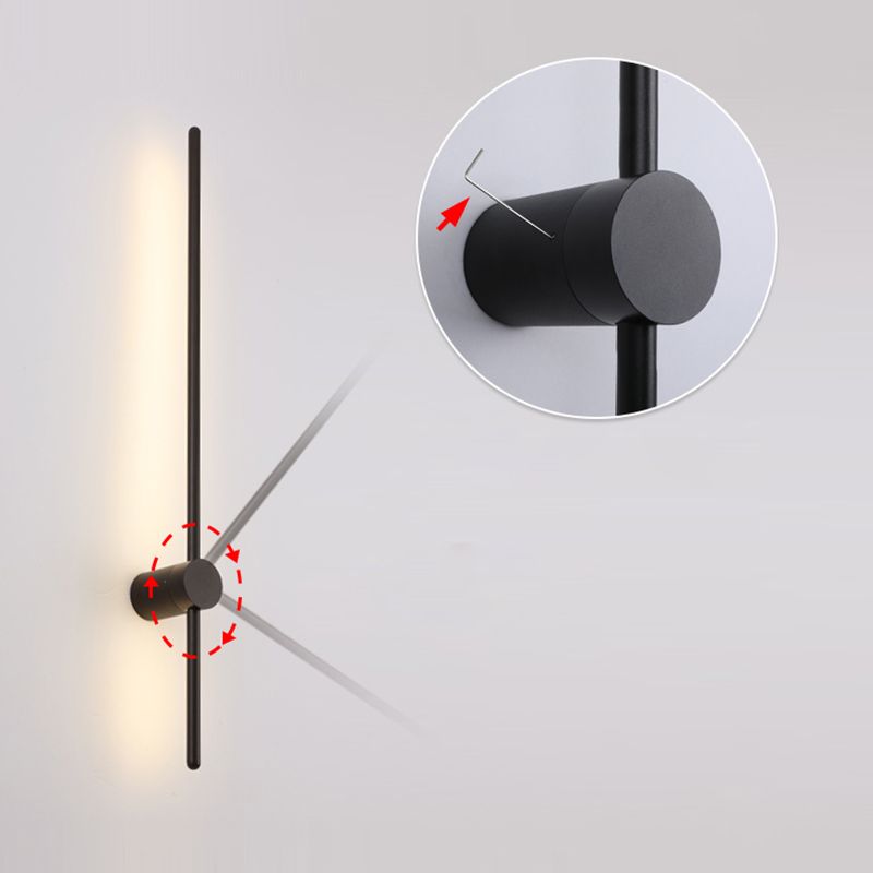 Estilo minimalista moderno Diconteo de pared lineal acrílico 1 apliques de luz