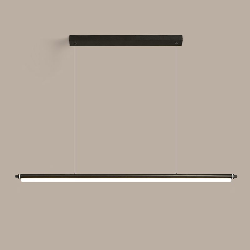 Contemporary Linear Island Light Metal 1 Light Island Lighting Fixtures