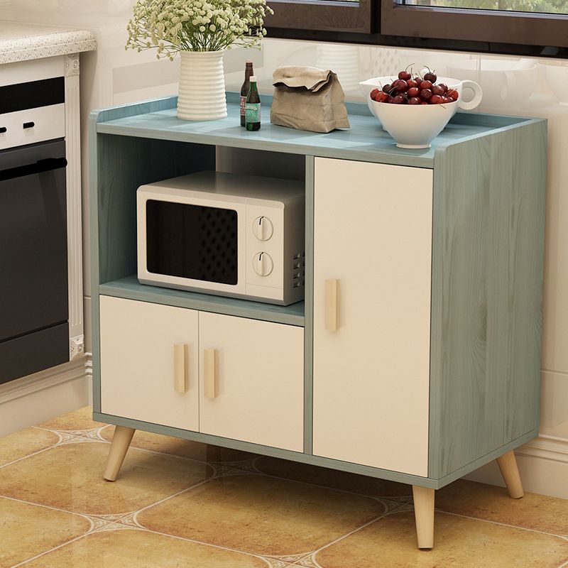 Living Room Simple Buffet Server Artificial Wood Frame Kitchen Server