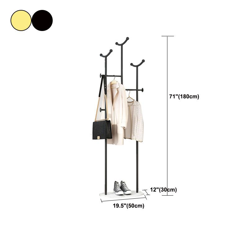 Modern Entryway Kit Metal Free Standing 5 or More Entry Hall Tree