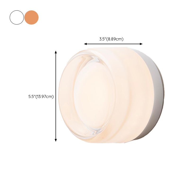 Modern Metal Wall Sconce Circle Shape 1 Light Sconce Light Fixtures