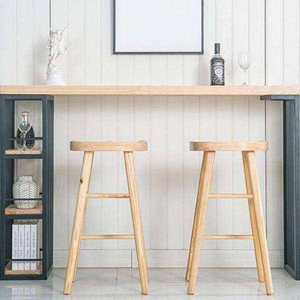 Industrial Bar Stool and Table Set 1/2/3 Pieces Rectangular Bar Table Set