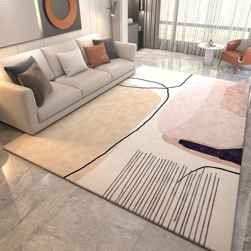 Funky wasbaar tapijt Stijlvol indoor tapijten Polyester non-slip gebied tapijt voor woonkamer
