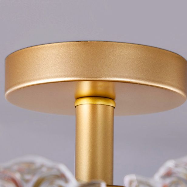 Nordic Creative Ceiling Light Golden Flush Mount Light Fixture for Bedroom