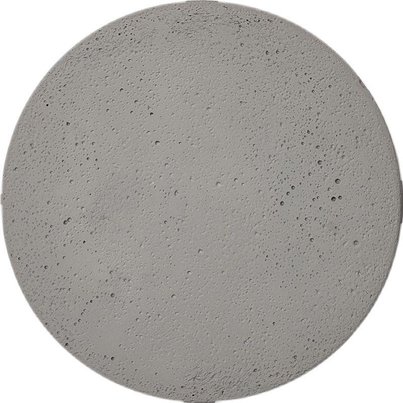 Lampada di semplicità rotonda Fissature di illuminazione calda interna in grigio per camera da letto