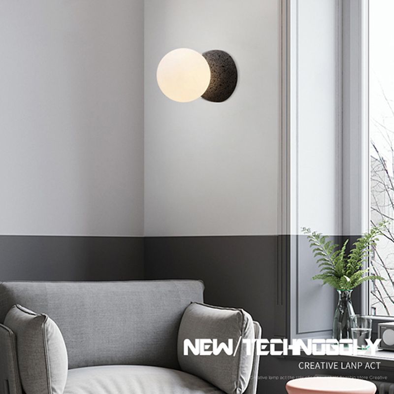 Modern Style Sphere Wall Light Sconces Glass 1 Light Wall Lighting Ideas