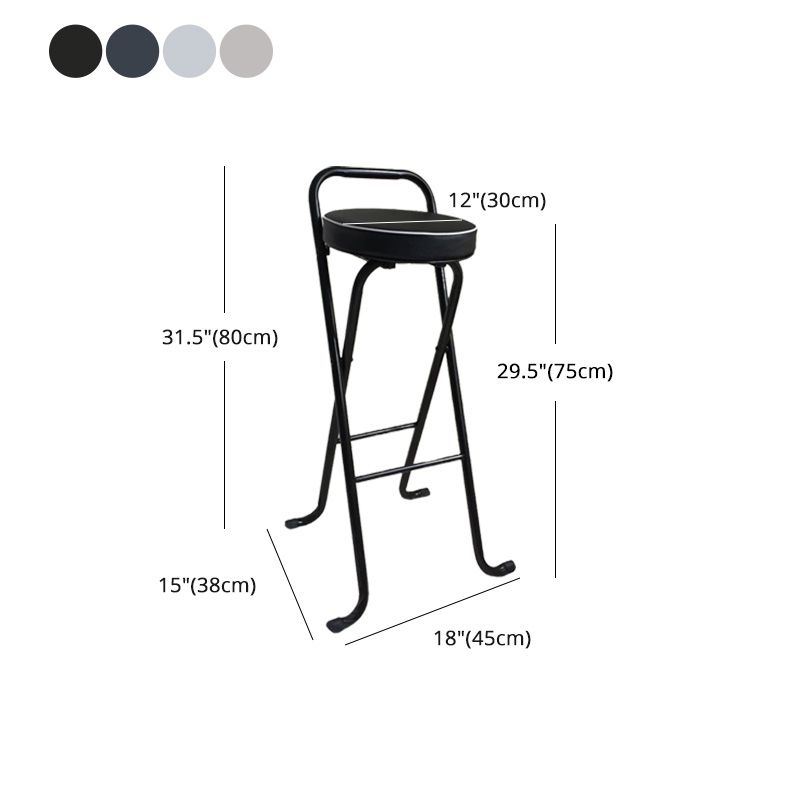Taburetes de bar de cuero Pu de estilo nórdico, taburetes plegables para comedor