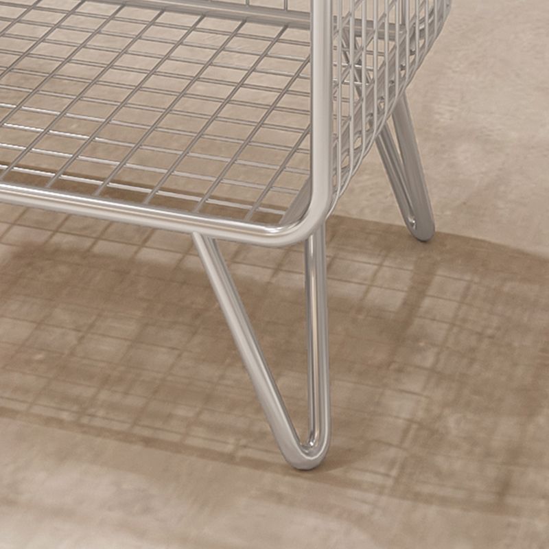 Industrial Antique Finish Shelf Bookcase Metal Etagere Bookshelf