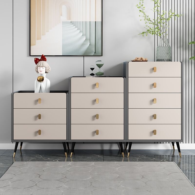 15.74" Wide Modern Accent Chest with Soft Close Drawers Wood Chest