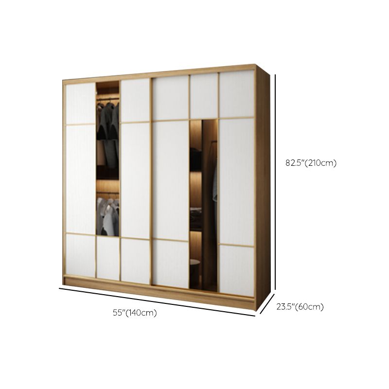 Engineered Wood Wardrobe Cabinet Contemporary Wardrobe Armoire
