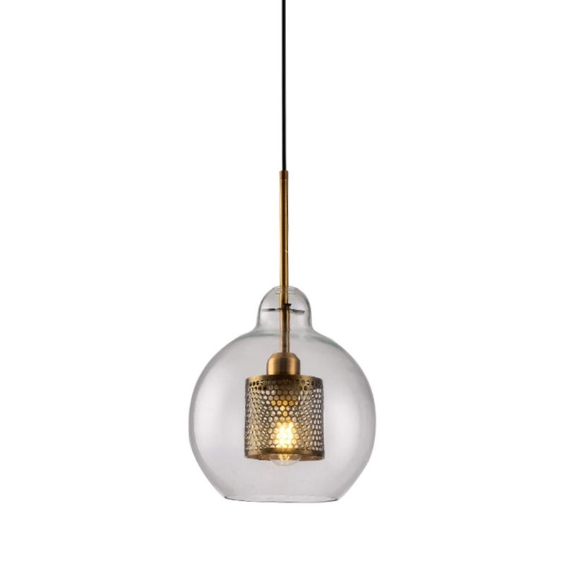 Contemporary Hanging Light Glass Shade Pendant Lighting Fixture for Sitting Room