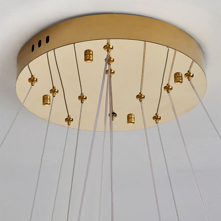 Zeitgenössische Decke Anhänger Lichtkristalldecke Hängende Armaturen für Wohnzimmer