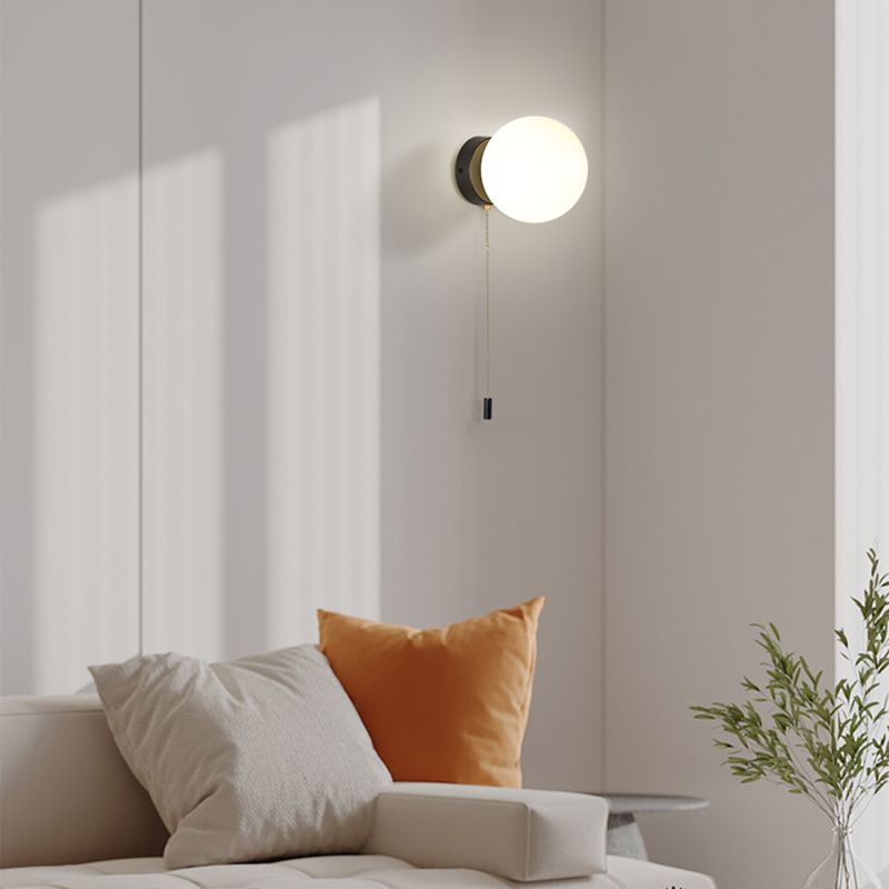 Kugelschattenglas Wandleuchter moderner einzelner leichter Wand Licht montiertes Licht